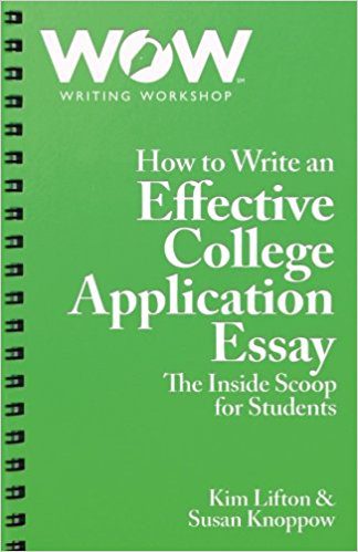 college admission essay format
